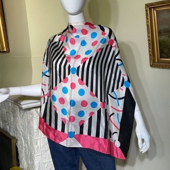 Monique?Martin Vintage Silk Scarf - Picture 1 of 6